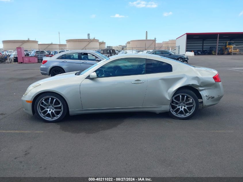 2005 Infiniti G35 VIN: JNKCV54E45M411644 Lot: 40211022