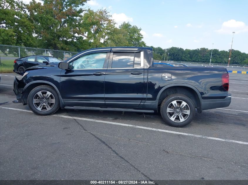 2017 Honda Ridgeline Rtl VIN: 5FPYK3F52HB030381 Lot: 40211154