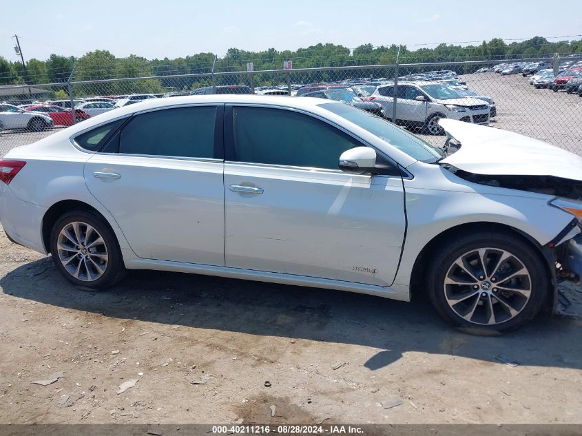 2017 Toyota Avalon Hybrid Xle VIN: 4T1BD1EB0HU058316 Lot: 40211216