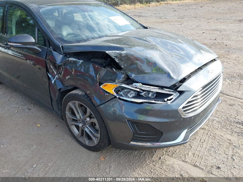 2020 Ford Fusion Sel VIN: 3FA6P0CD4LR255118 Lot: 40211301