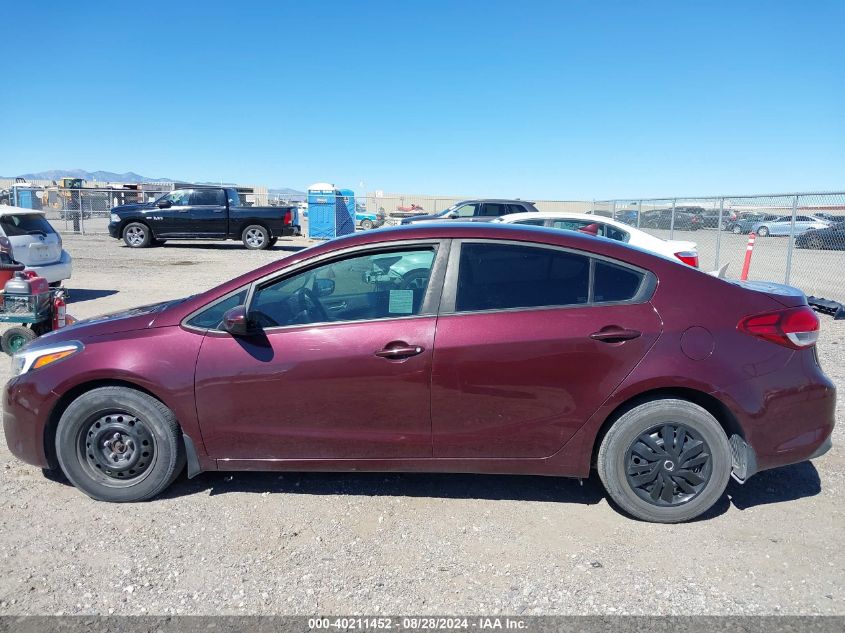 2017 Kia Forte Lx VIN: 3KPFK4A71HE124627 Lot: 40211452