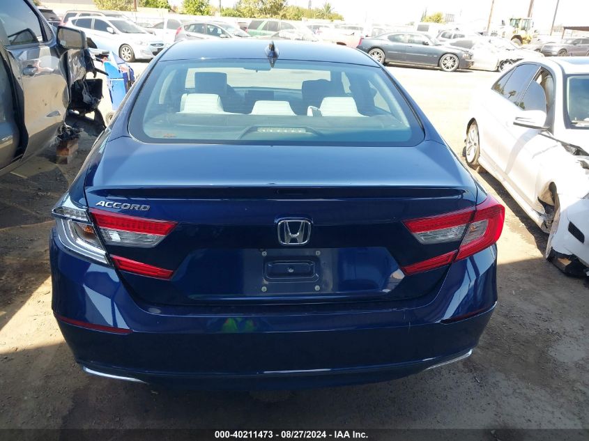 2018 Honda Accord Lx VIN: 1HGCV1F11JA257041 Lot: 40211473