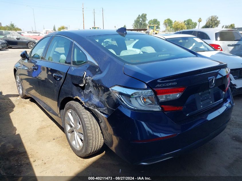 2018 Honda Accord Lx VIN: 1HGCV1F11JA257041 Lot: 40211473