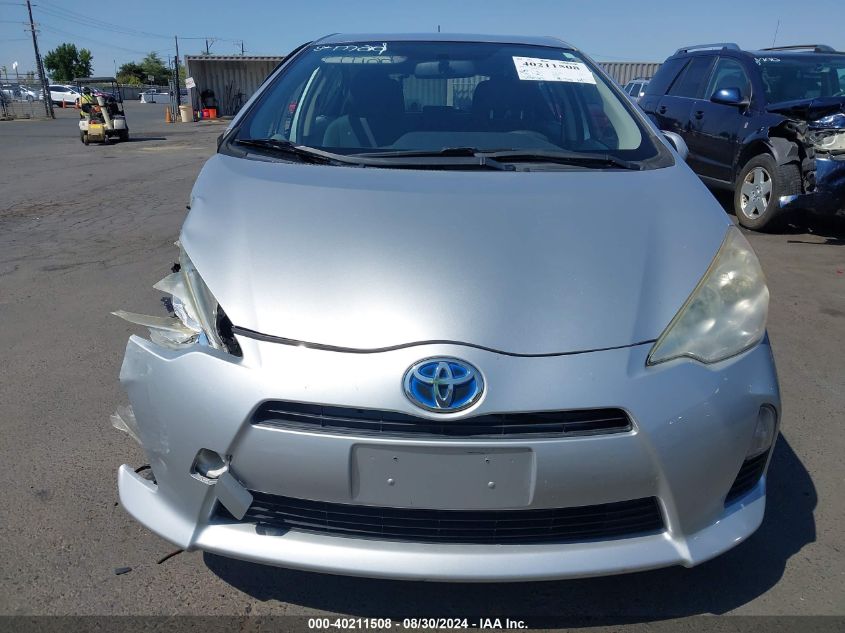 2013 Toyota Prius C Two VIN: JTDKDTB31D1053120 Lot: 40211508