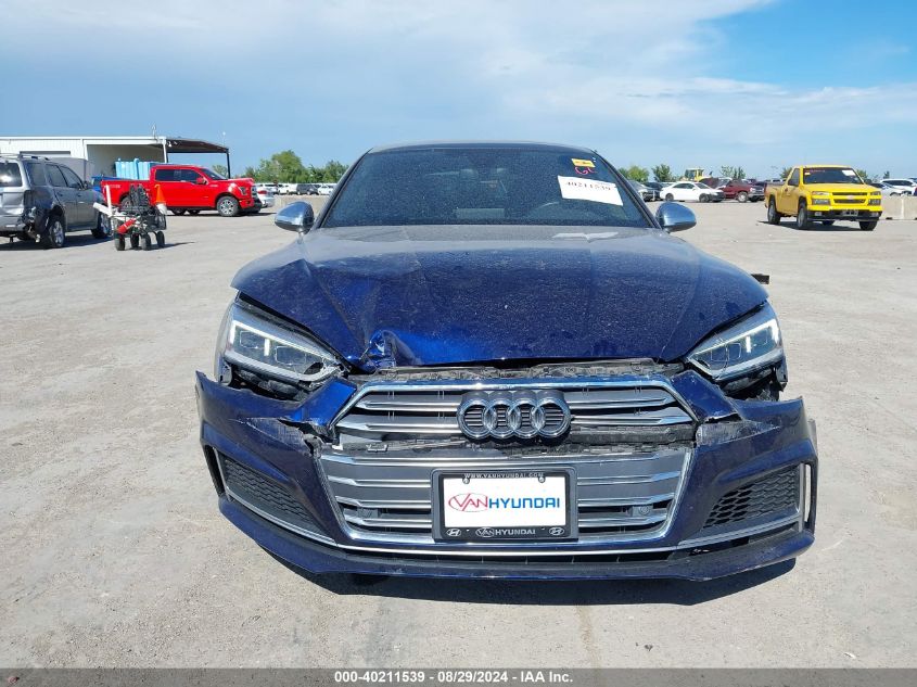 2018 Audi S5 3.0T Premium Plus VIN: WAUB4CF57JA084134 Lot: 40211539