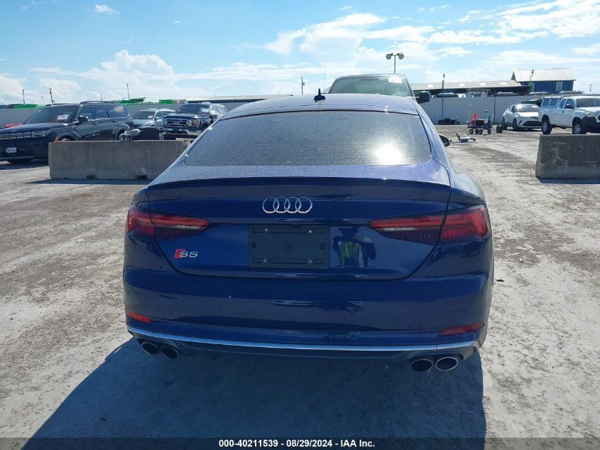 2018 Audi S5 3.0T Premium Plus VIN: WAUB4CF57JA084134 Lot: 40211539