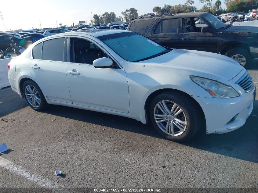 2012 Infiniti G25 Journey VIN: JN1DV6AP9CM813015 Lot: 40211692