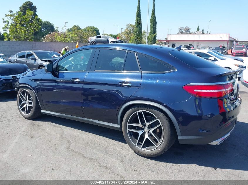 2016 Mercedes-Benz Gle 450 Amg Coupe 4Matic VIN: 4JGED6EB3GA021593 Lot: 40211734