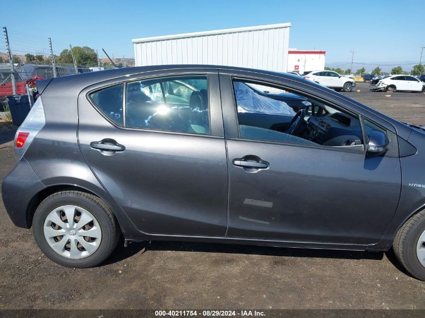 2013 Toyota Prius C One VIN: JTDKDTB36D1556092 Lot: 40211754