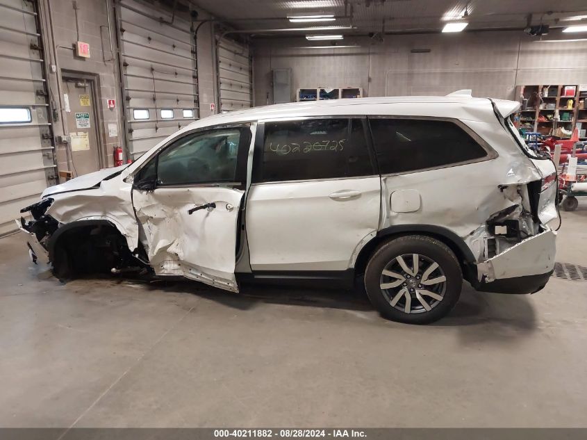 2021 Honda Pilot Awd Ex-L VIN: 5FNYF6H50MB018297 Lot: 40211882