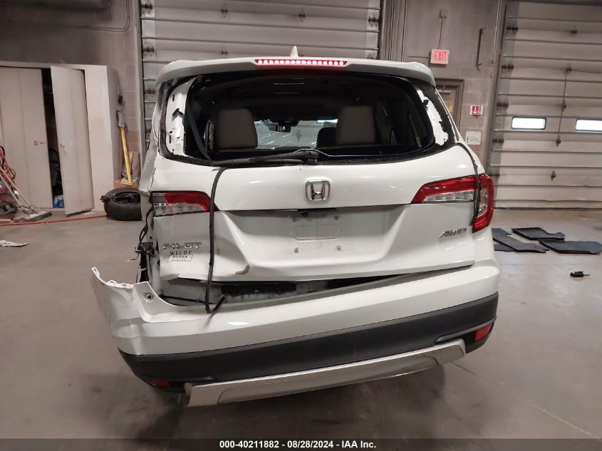 2021 Honda Pilot Awd Ex-L VIN: 5FNYF6H50MB018297 Lot: 40211882