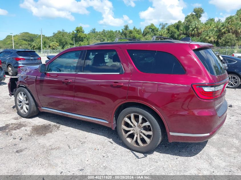 2017 Dodge Durango Sxt Rwd VIN: 1C4RDHAG5HC805542 Lot: 40211920