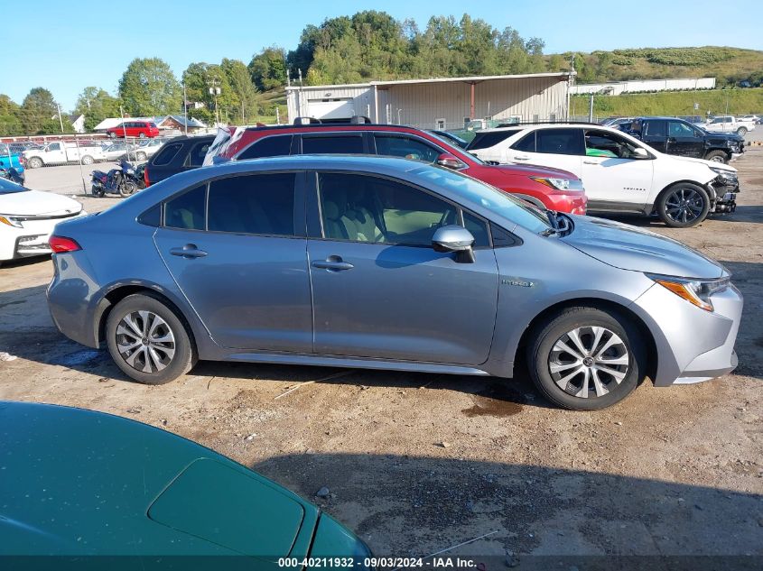 2021 Toyota Corolla Hybrid Le VIN: JTDEAMDE9MJ006699 Lot: 40211932