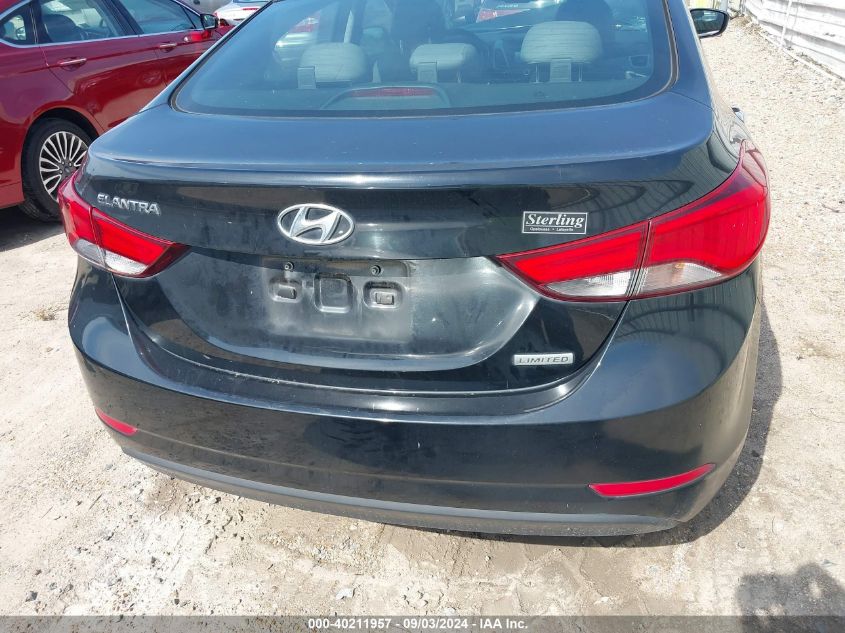 2014 Hyundai Elantra Limited VIN: 5NPDH4AE5EH488478 Lot: 40211957