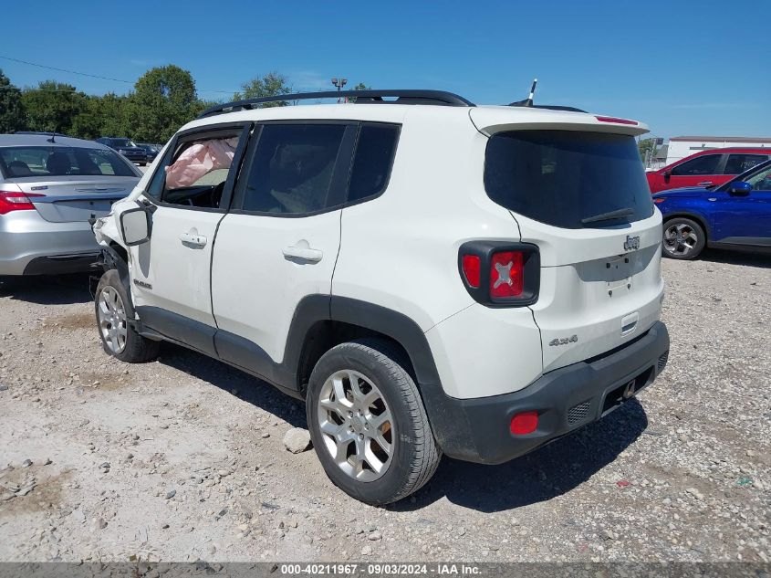 2018 Jeep Renegade Latitude 4X4 VIN: ZACCJBBB0JPH50059 Lot: 40211967