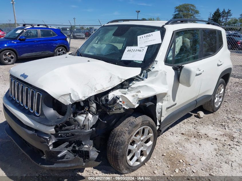 2018 Jeep Renegade Latitude 4X4 VIN: ZACCJBBB0JPH50059 Lot: 40211967