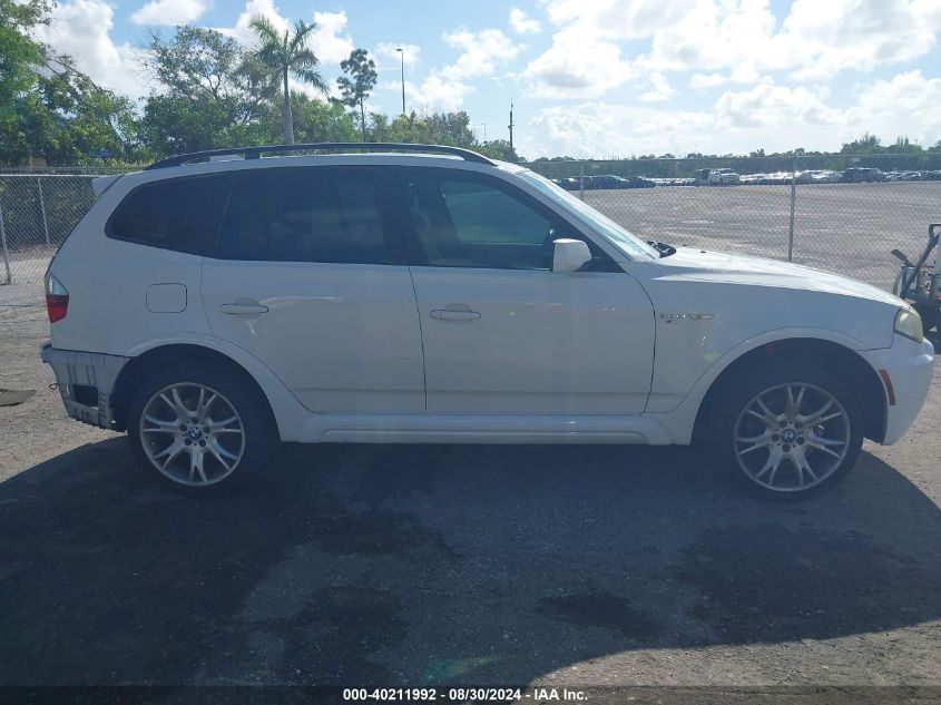 2007 BMW X3 3.0Si VIN: WBXPC93437WF22336 Lot: 40211992