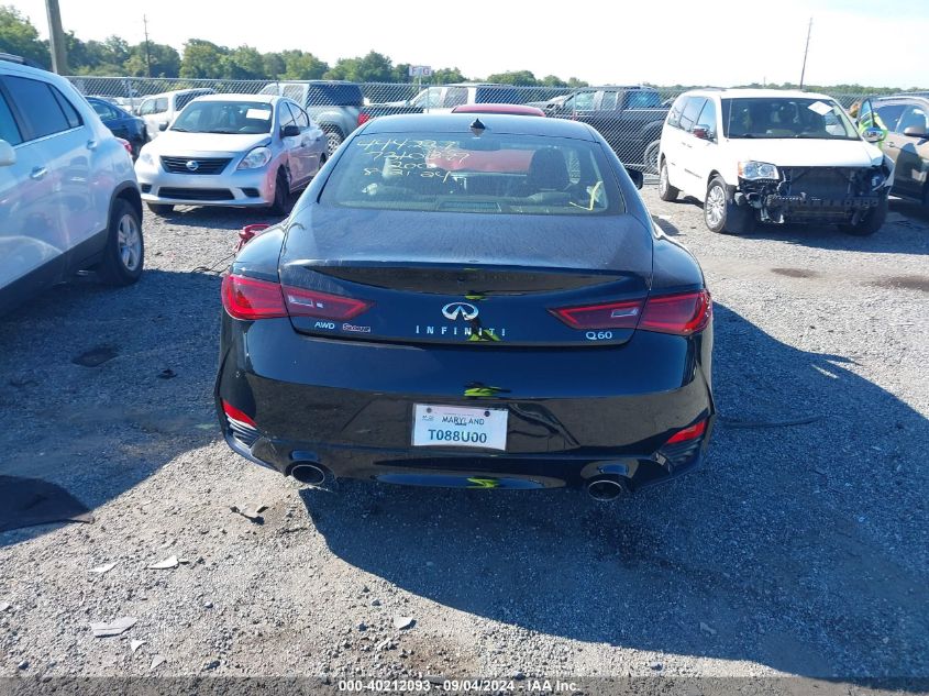 2018 Infiniti Q60 3.0T Luxe VIN: JN1EV7EL3JM392682 Lot: 40212093