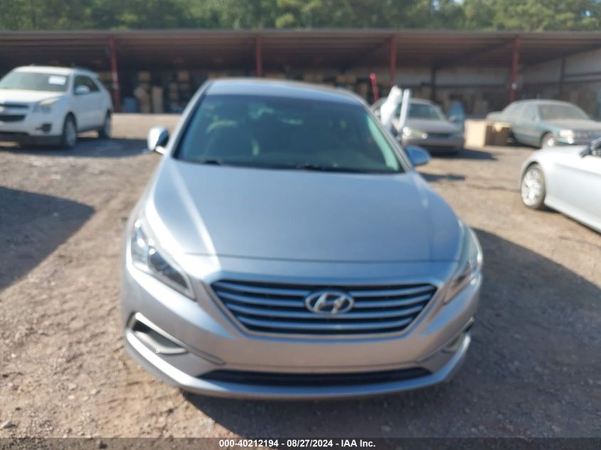 2016 Hyundai Sonata Se VIN: 5NPE24AF3GH390681 Lot: 40212194