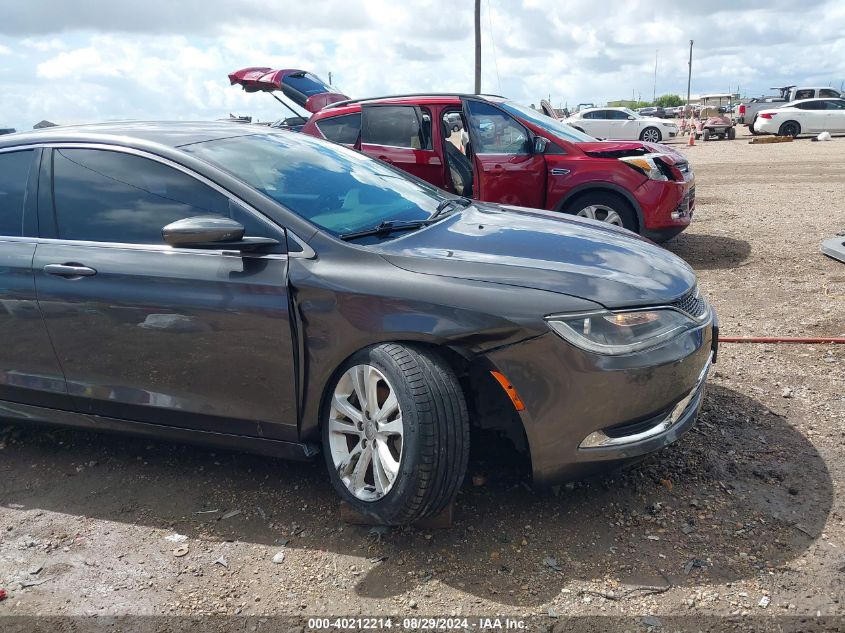 2015 Chrysler 200 Limited VIN: 1C3CCCAB5FN699759 Lot: 40212214