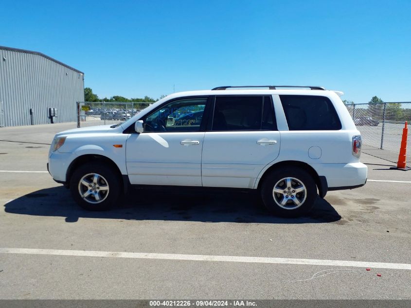 2008 Honda Pilot Ex-L VIN: 5FNYF286X8B029931 Lot: 40212226