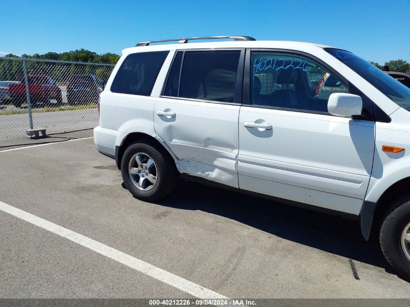 2008 Honda Pilot Ex-L VIN: 5FNYF286X8B029931 Lot: 40212226