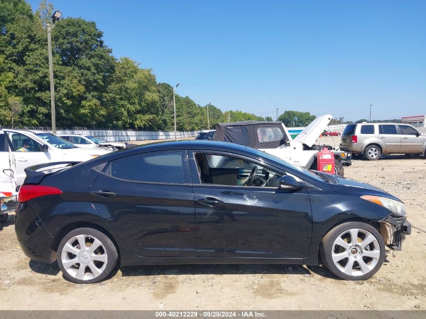 2013 Hyundai Elantra Limited VIN: 5NPDH4AE5DH340300 Lot: 40212229