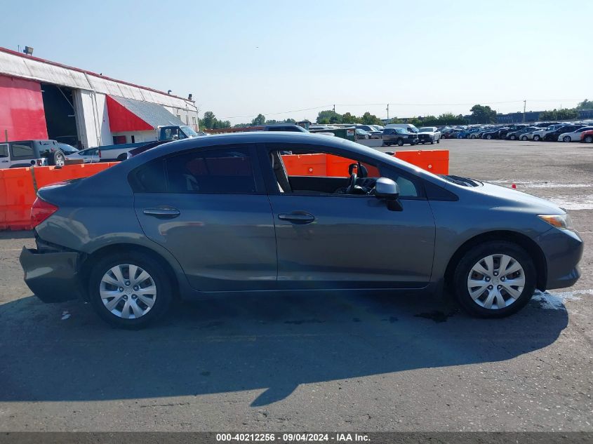 2012 Honda Civic Lx VIN: 19XFB2F51CE372364 Lot: 40212256