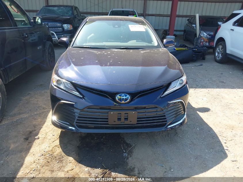 2022 Toyota Camry Xle Hybrid VIN: 4T1F31AKXNU571658 Lot: 40212309