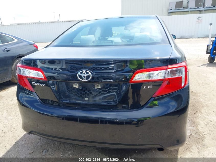 2013 Toyota Camry Le VIN: 4T4BF1FK0DR290326 Lot: 40212345