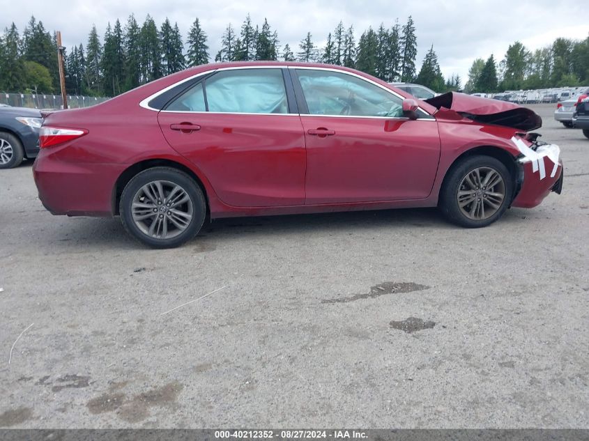 2017 Toyota Camry Se VIN: 4T1BF1FK8HU620343 Lot: 40212352