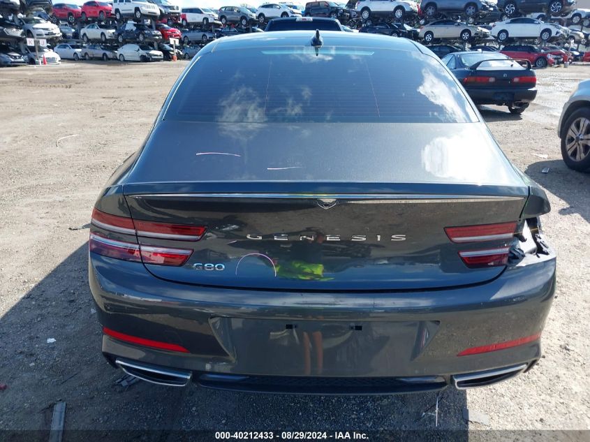 2022 Genesis G80 2.5T Rwd VIN: KMTGB4SC6NU130535 Lot: 40212433