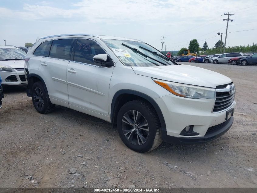 5TDJKRFH9GS269041 2016 TOYOTA HIGHLANDER - Image 1