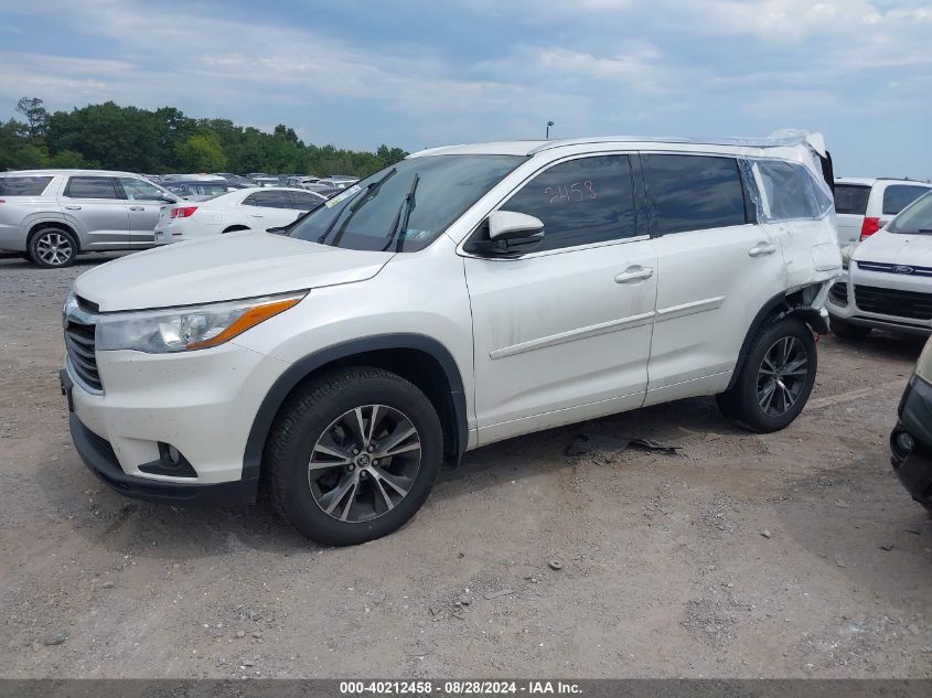 5TDJKRFH9GS269041 2016 TOYOTA HIGHLANDER - Image 2