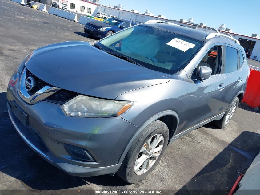 2016 Nissan Rogue Sv VIN: KNMAT2MV5GP643135 Lot: 40212463