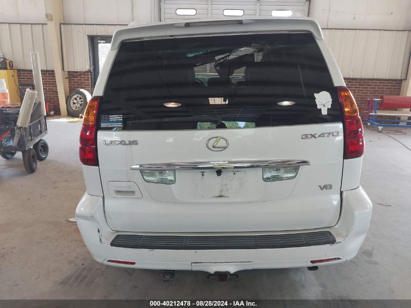 2004 Lexus Gx 470 VIN: JTJBT20X940027614 Lot: 40212478