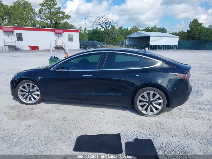 2018 Tesla Model 3 Long Range/Performance VIN: 5YJ3E1EB1JF090387 Lot: 40212502