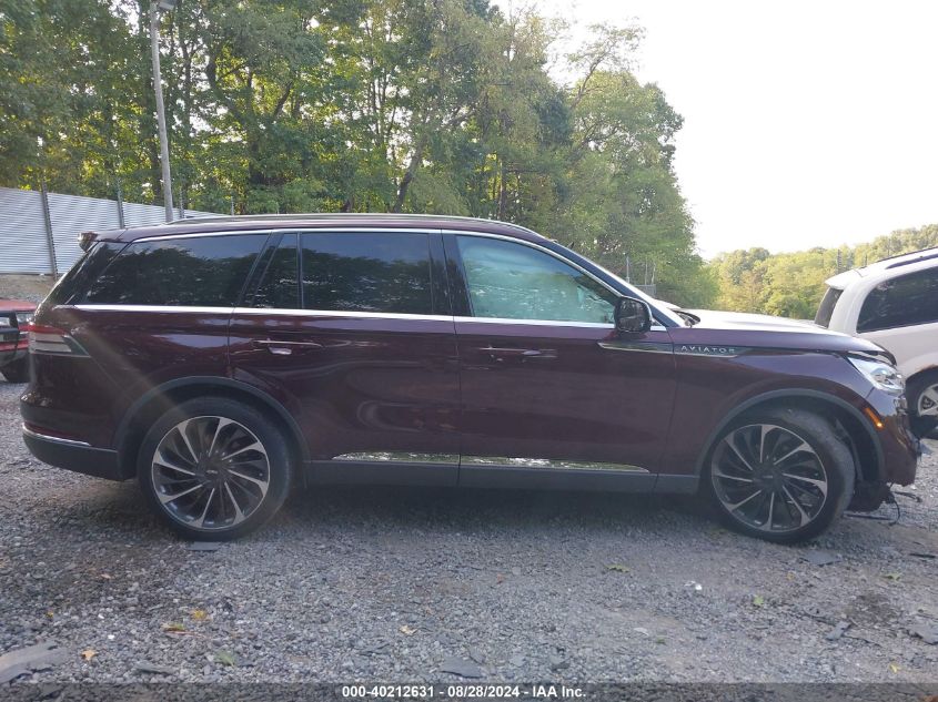 2021 Lincoln Aviator Reserve VIN: 5LM5J7XC5MGL00263 Lot: 40212631