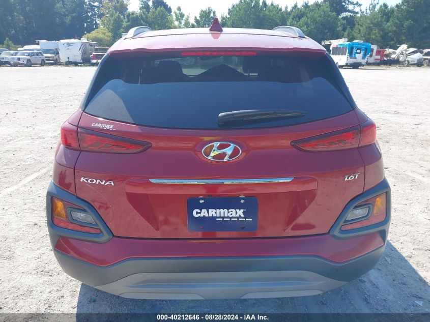 2020 Hyundai Kona Limited VIN: KM8K33A56LU408801 Lot: 40212646