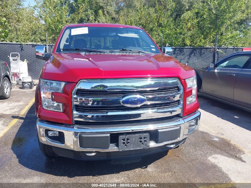 2015 Ford F-150 Lariat VIN: 1FTEW1EP6FKD09663 Lot: 40212649