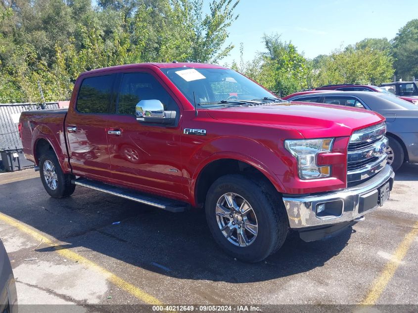 2015 FORD F-150 LARIAT - 1FTEW1EP6FKD09663