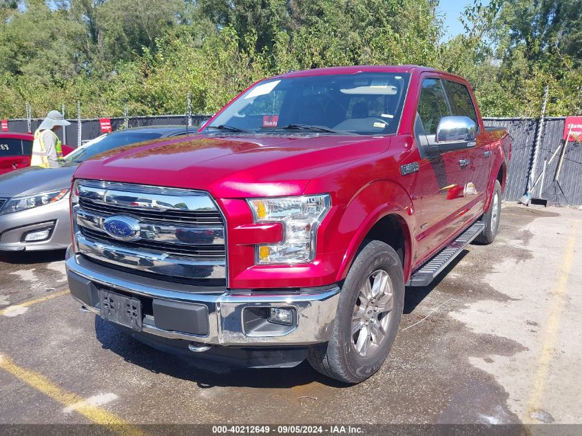 2015 FORD F-150 LARIAT - 1FTEW1EP6FKD09663