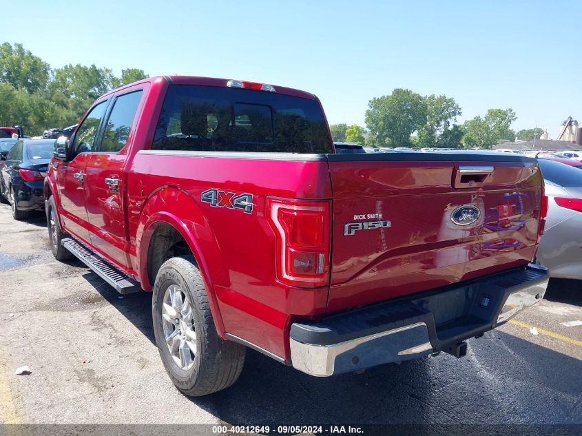 2015 FORD F-150 LARIAT - 1FTEW1EP6FKD09663