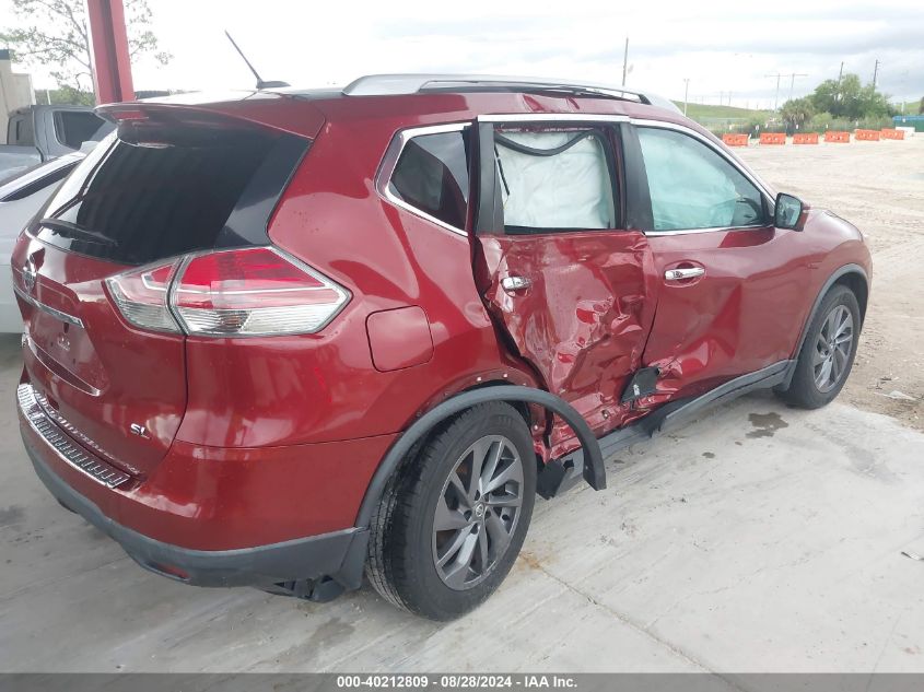 2016 Nissan Rogue Sl VIN: 5N1AT2MT9GC801767 Lot: 40212809