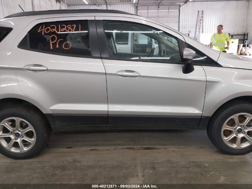 2019 Ford Ecosport Se VIN: MAJ6S3GL9KC258191 Lot: 40212871