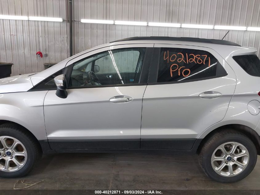 2019 Ford Ecosport Se VIN: MAJ6S3GL9KC258191 Lot: 40212871