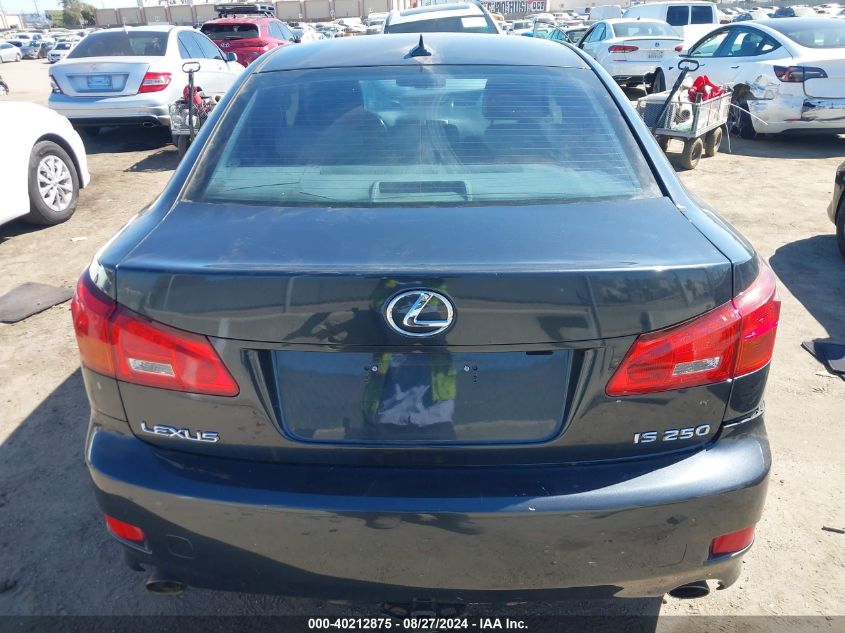 2008 Lexus Is 250 VIN: JTHBK262282080293 Lot: 40212875