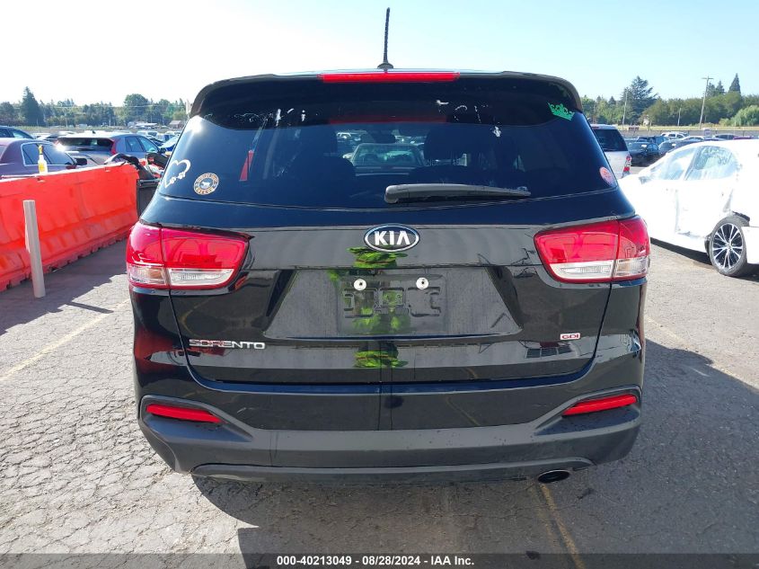 2018 Kia Sorento 2.4L L VIN: 5XYPG4A33JG418588 Lot: 40213049