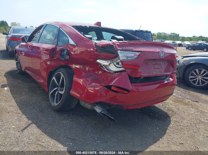 2018 Honda Accord Sport VIN: 1HGCV1F30JA163556 Lot: 40213075