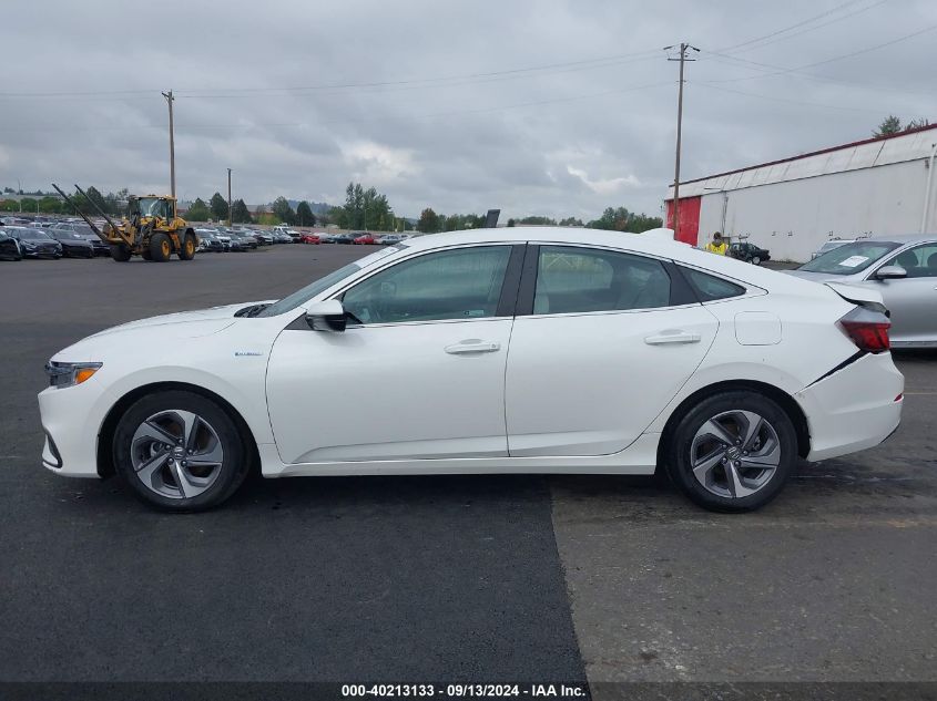 2019 Honda Insight Ex VIN: 19XZE4F53KE012074 Lot: 40213133